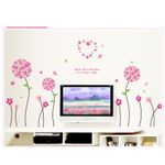 Casa si Gradina - Decoratiuni - Stickere decorative - Sticker decorativ, Flori roz, 130 cm, 702STK - Infinity.ro