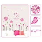 Casa si Gradina - Decoratiuni - Stickere decorative - Sticker decorativ, Flori roz, 130 cm, 702STK - Infinity.ro