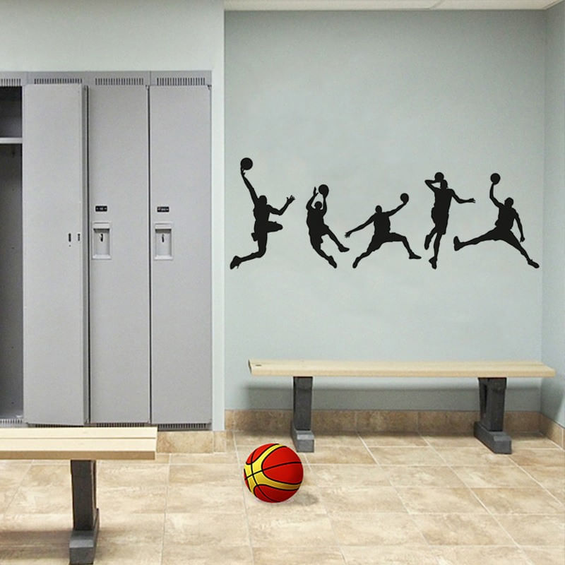 Casa si Gradina - Decoratiuni - Stickere decorative - Sticker decorativ, Baschetbalisti, 126 cm, 811STK - Infinity.ro