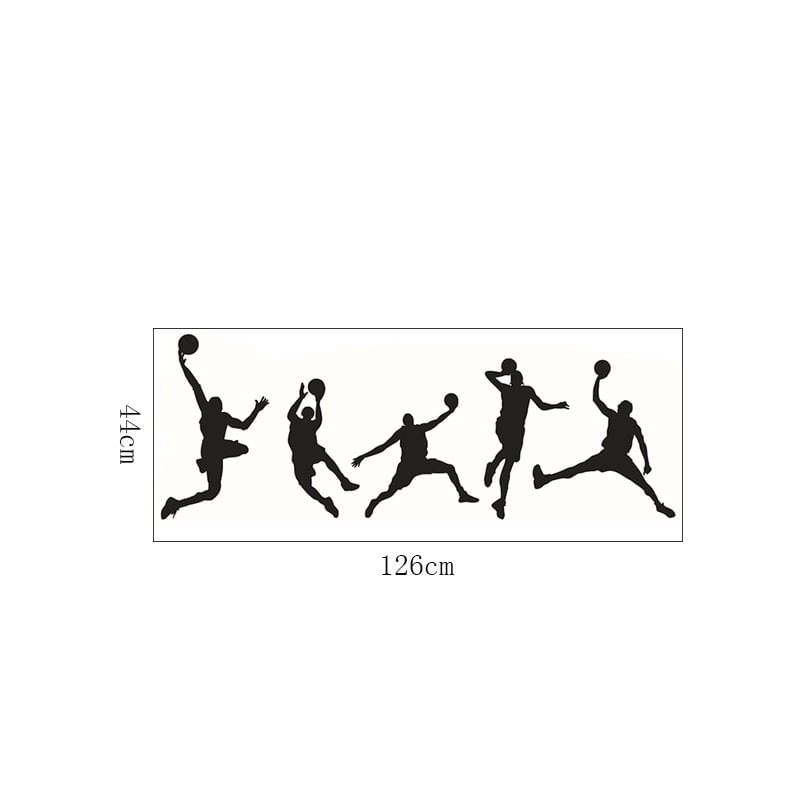 Casa si Gradina - Decoratiuni - Stickere decorative - Sticker decorativ, Baschetbalisti, 126 cm, 811STK - Infinity.ro
