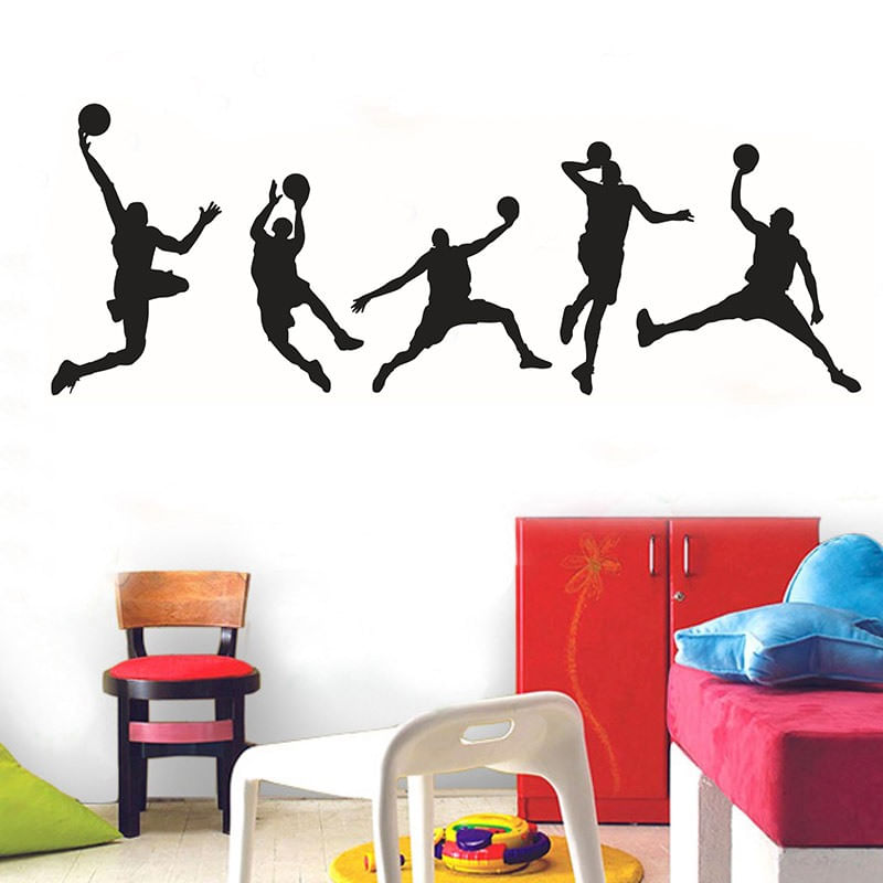 Casa si Gradina - Decoratiuni - Stickere decorative - Sticker decorativ, Baschetbalisti, 126 cm, 811STK - Infinity.ro