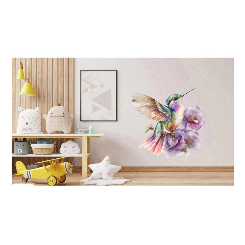 Casa si Gradina - Decoratiuni - Stickere decorative - Sticker decorativ, Pasarea Colibri, Multicolor, 60 cm, 1271STK-6 - Infinity.ro