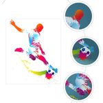 Casa si Gradina - Decoratiuni - Stickere decorative - Sticker decorativ cu Fotbal, 80 cm, 1128STK - Infinity.ro