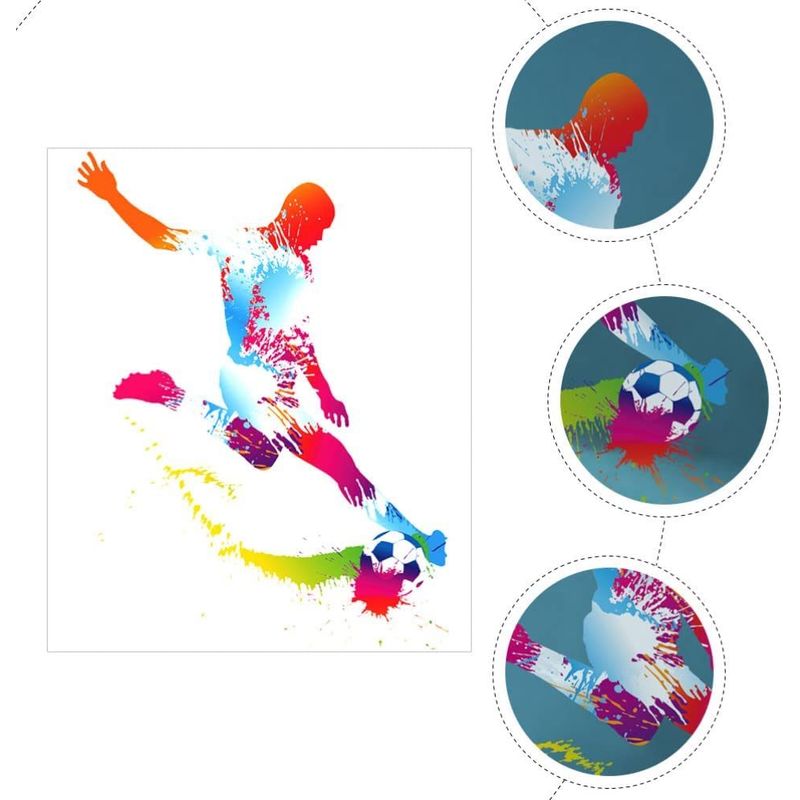 Casa si Gradina - Decoratiuni - Stickere decorative - Sticker decorativ cu Fotbal, 80 cm, 1128STK - Infinity.ro