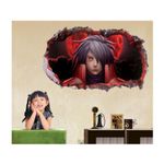 Casa si Gradina - Decoratiuni - Stickere decorative - Sticker decorativ, Gaura in perete 3D, Anime, 85 cm, 1015STK - Infinity.ro