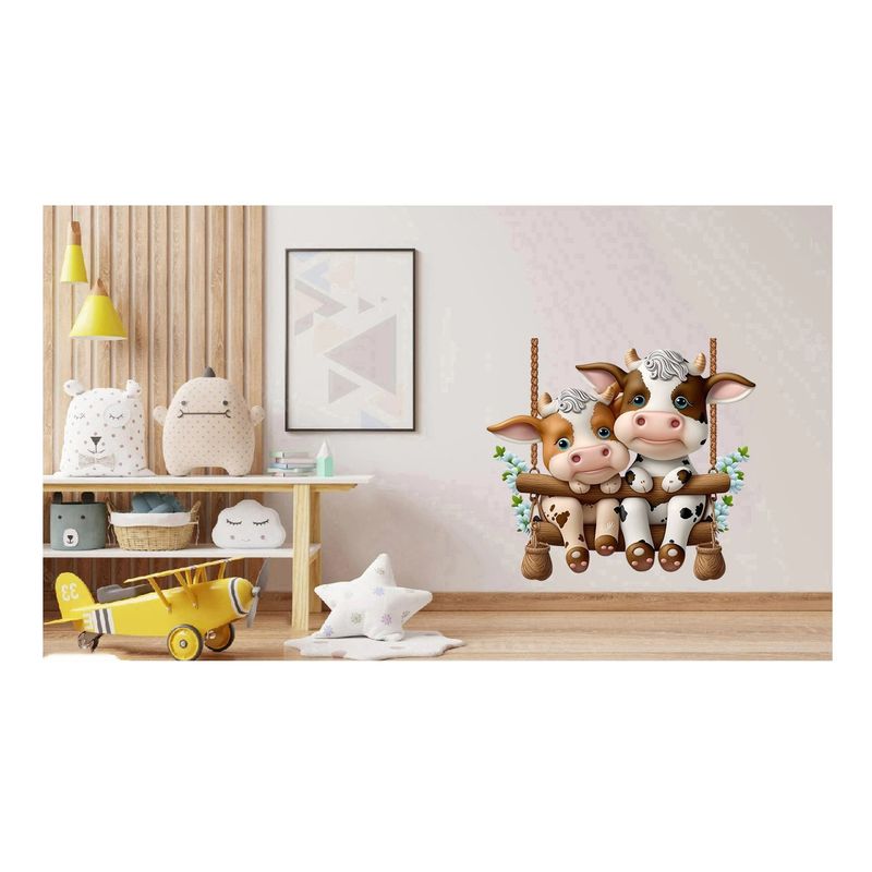 Casa si Gradina - Decoratiuni - Stickere decorative - Sticker decorativ, Vacute, Maro, 63 cm, 1267STK - Infinity.ro