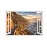 Casa si Gradina - Decoratiuni - Stickere decorative - Sticker decorativ, Fereastra 3D, Sosea, 85 cm, 661STK - Infinity.ro