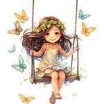 Casa si Gradina - Decoratiuni - Stickere decorative - Sticker decorativ, Mica Printesa, Multicolor, 69 cm, 1268STK-2 - Infinity.ro