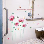 Casa si Gradina - Decoratiuni - Stickere decorative - Sticker decorativ, Flori roz, 202 cm, 805STK - Infinity.ro