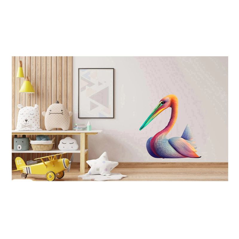 Casa si Gradina - Decoratiuni - Stickere decorative - Sticker decorativ, Pelican, Multicolor, 72 cm, 1260STK - Infinity.ro
