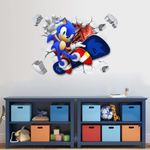 Casa si Gradina - Decoratiuni - Stickere decorative - Sticker decorativ cu Sonic, 70 cm, 1118STK - Infinity.ro