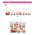 Casa si Gradina - Decoratiuni - Stickere decorative - Sticker decorativ, Trenulet cu animale, 158 cm, 716STK - Infinity.ro
