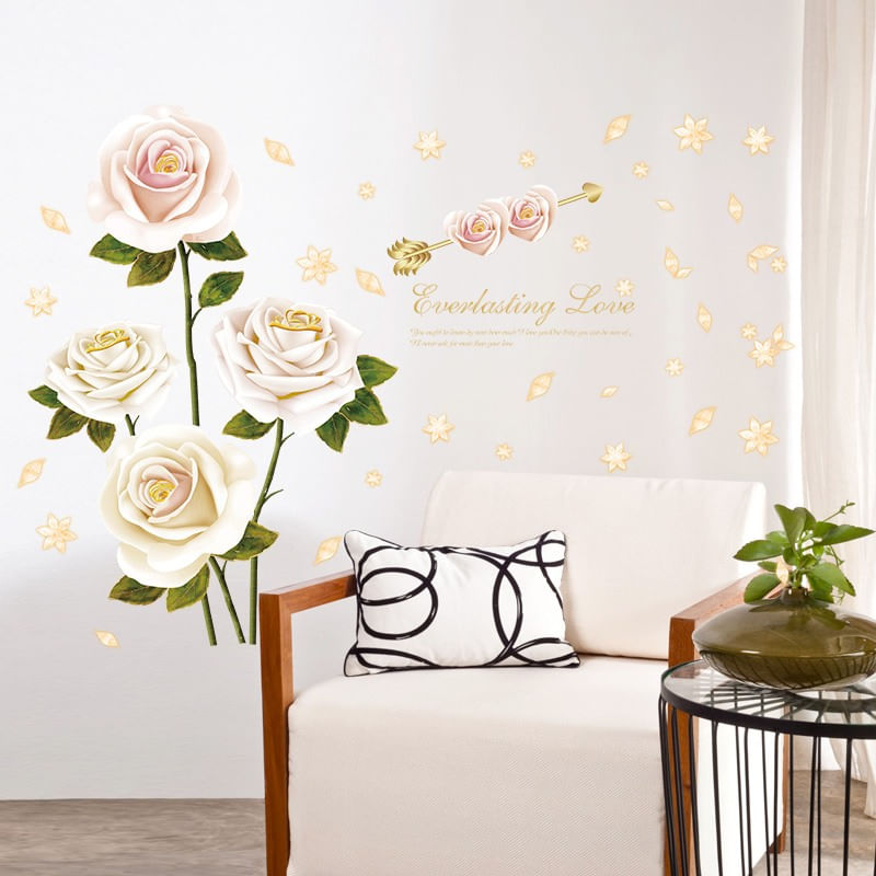 Casa si Gradina - Decoratiuni - Stickere decorative - Sticker decorativ, Trandafiri, 137 cm, 789STK - Infinity.ro
