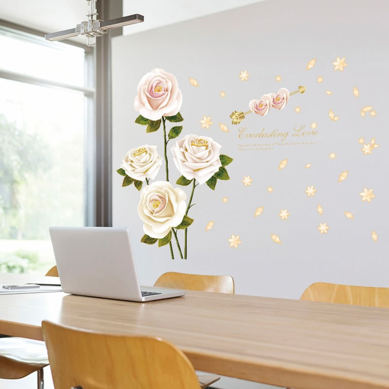 Casa si Gradina - Decoratiuni - Stickere decorative - Sticker decorativ, Trandafiri, 137 cm, 789STK - Infinity.ro