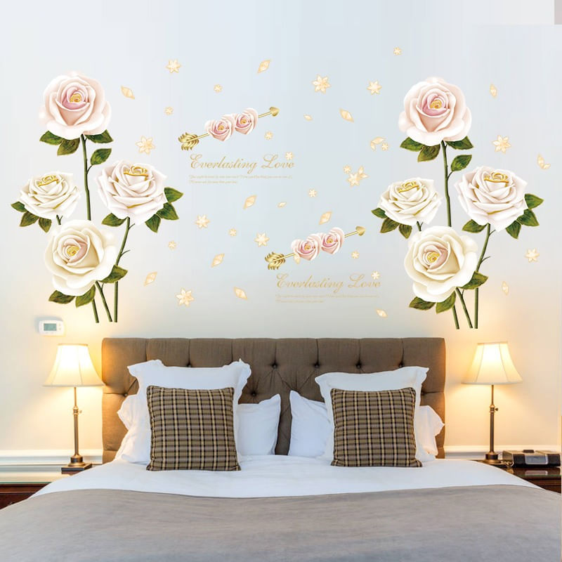 Casa si Gradina - Decoratiuni - Stickere decorative - Sticker decorativ, Trandafiri, 137 cm, 789STK - Infinity.ro