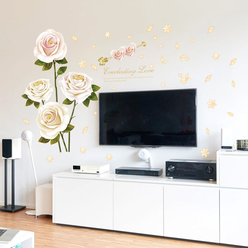 Casa si Gradina - Decoratiuni - Stickere decorative - Sticker decorativ, Trandafiri, 137 cm, 789STK - Infinity.ro