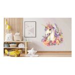 Casa si Gradina - Decoratiuni - Stickere decorative - Sticker decorativ, Unicorn, Multicolor, 62 cm, 1287STK-3 - Infinity.ro