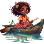 Casa si Gradina - Decoratiuni - Stickere decorative - Sticker decorativ, Mica Printesa, Albastru, 62 cm, 1282STK-1 - Infinity.ro