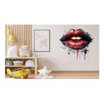 Casa si Gradina - Decoratiuni - Stickere decorative - Sticker decorativ, Buze, Rosu, 60 cm, 1302STK-14 - Infinity.ro