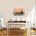 Casa si Gradina - Decoratiuni - Stickere decorative - Sticker decorativ, Fereastra 3D, Nave marine, 85 cm, 668STK - Infinity.ro