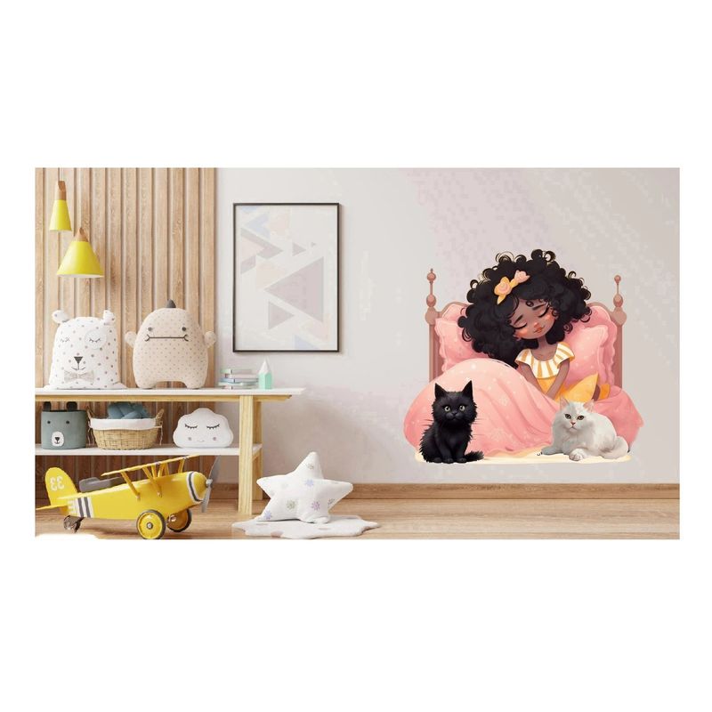 Casa si Gradina - Decoratiuni - Stickere decorative - Sticker decorativ, Mica Printesa, Roz, 71 cm, 1282STK-3 - Infinity.ro