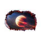 Casa si Gradina - Decoratiuni - Stickere decorative - Sticker decorativ, gaura in perete 3D,  Planeta, 85 cm, 1041STK-1 - Infinity.ro