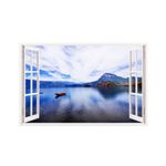Casa si Gradina - Decoratiuni - Stickere decorative - Sticker decorativ, Fereastra 3D, Ocean, 85 cm, 207STK - Infinity.ro