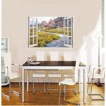 Casa si Gradina - Decoratiuni - Stickere decorative - Sticker decorativ, Fereastra 3D, Rau, 85 cm, 522STK - Infinity.ro