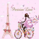 Casa si Gradina - Decoratiuni - Stickere decorative - Sticker decorativ, Parisian Love 145 cm, 157STK - Infinity.ro