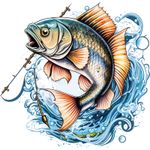 Casa si Gradina - Decoratiuni - Stickere decorative - Sticker decorativ, Peste, Albastru, 61 cm, 1273STK-3 - Infinity.ro