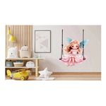 Casa si Gradina - Decoratiuni - Stickere decorative - Sticker decorativ, Mica Printesa, Roz, 82 cm, 1292STK-3 - Infinity.ro