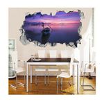Casa si Gradina - Decoratiuni - Stickere decorative - Sticker decorativ, gaura in perete 3D,  Ocean, 85 cm, 179STK-1 - Infinity.ro