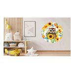 Casa si Gradina - Decoratiuni - Stickere decorative - Sticker decorativ, Bufnita, Multicolor, 60 cm, 1281STK-1 - Infinity.ro