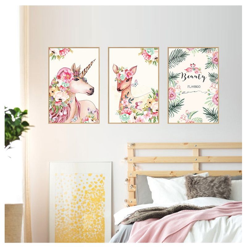 Casa si Gradina - Decoratiuni - Stickere decorative - Sticker decorativ, Tablou flamingo, 93 cm, 791STK - Infinity.ro