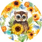 Casa si Gradina - Decoratiuni - Stickere decorative - Sticker decorativ, Bufnita, Multicolor, 60 cm, 1281STK-1 - Infinity.ro