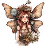 Casa si Gradina - Decoratiuni - Stickere decorative - Sticker decorativ, Zana, Maro, 64 cm, 1279STK-2 - Infinity.ro