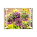 Casa si Gradina - Decoratiuni - Stickere decorative - Sticker decorativ, Fereastra 3D, Flori, 85 cm, 278STK - Infinity.ro