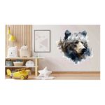 Casa si Gradina - Decoratiuni - Stickere decorative - Sticker decorativ, Urs, Negru, 63 cm, 1307STK-10 - Infinity.ro