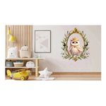 Casa si Gradina - Decoratiuni - Stickere decorative - Sticker decorativ, Bufnita, Roz, 72 cm, 1295STK-1 - Infinity.ro