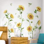 Casa si Gradina - Decoratiuni - Stickere decorative - Sticker decorativ cu Flori galbene, 120 cm, 1131STK - Infinity.ro
