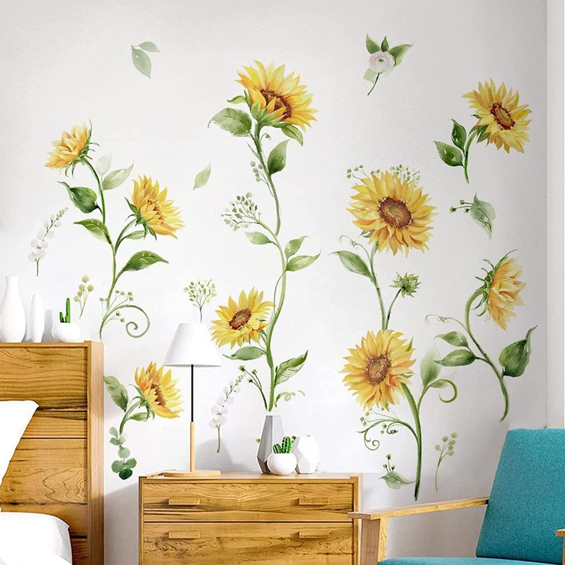 Casa si Gradina - Decoratiuni - Stickere decorative - Sticker decorativ cu Flori galbene, 120 cm, 1131STK - Infinity.ro