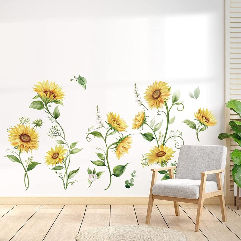 Casa si Gradina - Decoratiuni - Stickere decorative - Sticker decorativ cu Flori galbene, 120 cm, 1131STK - Infinity.ro