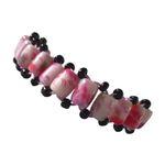 Fashion, accesorii si bijuterii - Femei - Bijuterii femei - Bratari femei - Bratara  cu Margele, Roz, BR105 - Infinity.ro