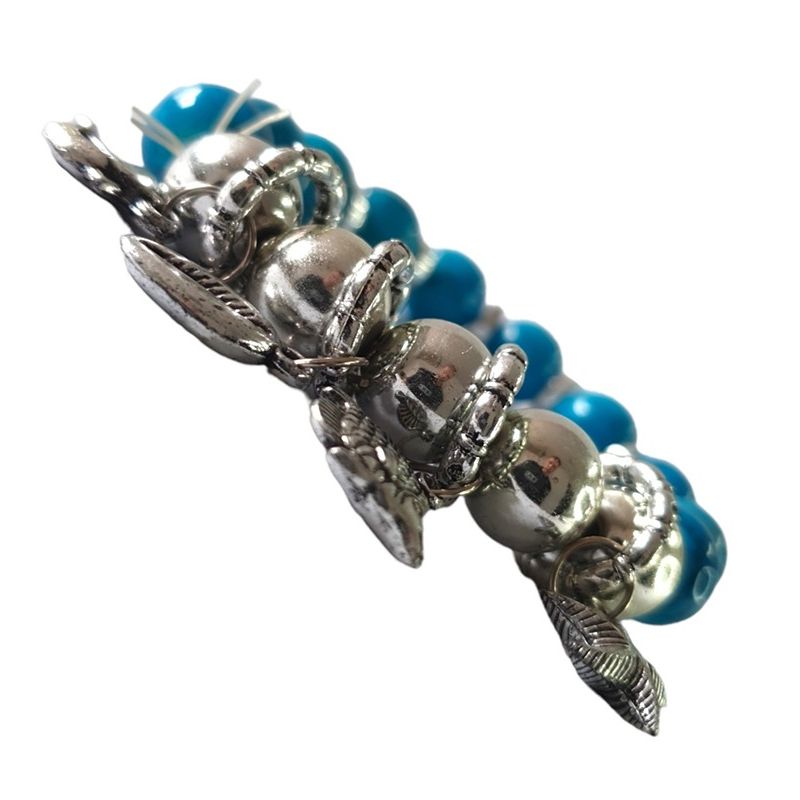 Fashion, accesorii si bijuterii - Femei - Bijuterii femei - Bratari femei - Bratara cu Bile si Charmuri Marine, Albastru, BR96 - Infinity.ro