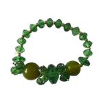 Fashion, accesorii si bijuterii - Femei - Bijuterii femei - Bratari femei - Bratara cu Pietre si Bile, Verde, BR93 - Infinity.ro