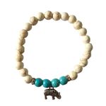 Fashion, accesorii si bijuterii - Femei - Bijuterii femei - Bratari femei - Bratara cu Bile si Charm Elefant, Multicolor, BR85 - Infinity.ro