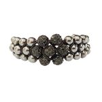 Fashion, accesorii si bijuterii - Femei - Bijuterii femei - Bratari femei - Bratara cu pietre Hematit, Charmuri si Cristale, Negru, BR77 - Infinity.ro