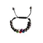 Fashion, accesorii si bijuterii - Femei - Bijuterii femei - Bratari femei - Bratara cu pietre Hematit, Charmuri si Cristale, Multicolor, BR78 - Infinity.ro