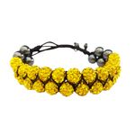 Fashion, accesorii si bijuterii - Femei - Bijuterii femei - Bratari femei - Bratara cu pietre Hematit, Charmuri si Cristale, Galben, BR75 - Infinity.ro