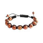 Fashion, accesorii si bijuterii - Femei - Bijuterii femei - Bratari femei - Bratara cu pietre Hematit si Charm,  Maro, BR69 - Infinity.ro